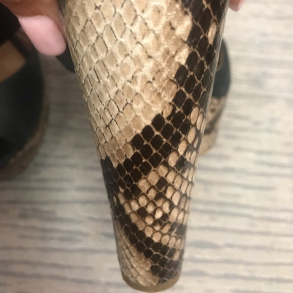 Mango Touch Snake Skin Sandal Heel - Picture 5 of 6